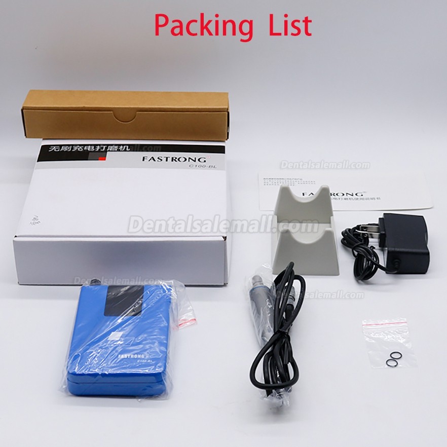 Fastrong C100-BL Portable Brushless Dental Lab Micromotor 30000RPM